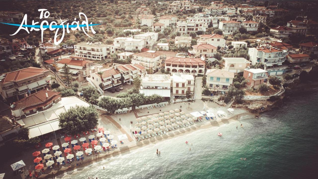 Akrogiali Hotel Restaurant Xiropigado Buitenkant foto
