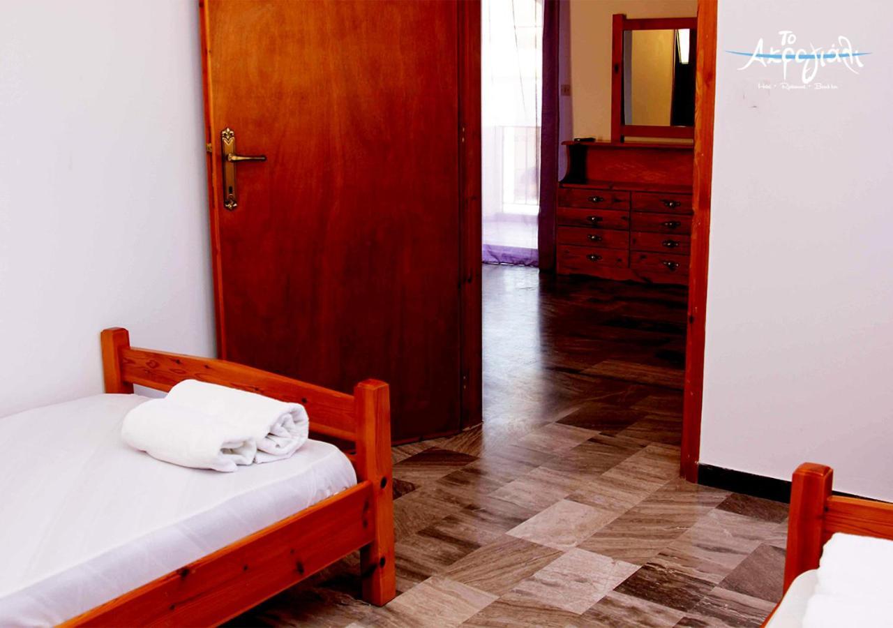 Akrogiali Hotel Restaurant Xiropigado Buitenkant foto
