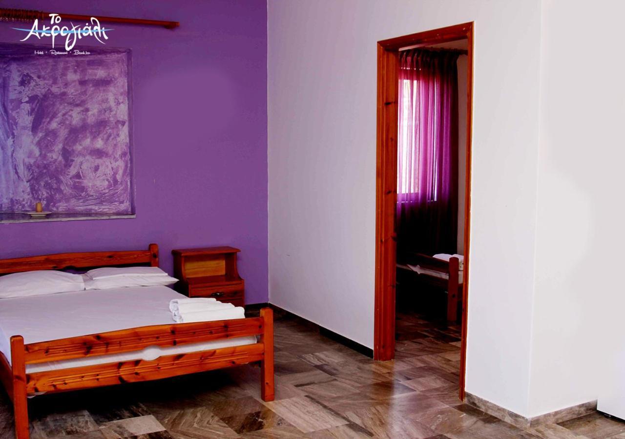 Akrogiali Hotel Restaurant Xiropigado Buitenkant foto